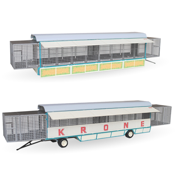 Circus Krone Käfigwagen Set Nr. 217 & 218 - Bausatz 1:87 Circus Krone Käfigwagen Set Nr. 217 & 218 - Bausatz 1:87