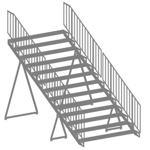 Circus Barum Zelt-Treppen - 2er Set - Bausatz 1:87 Circus Barum Zelt-Treppen - 2er Set - Bausatz 1:87