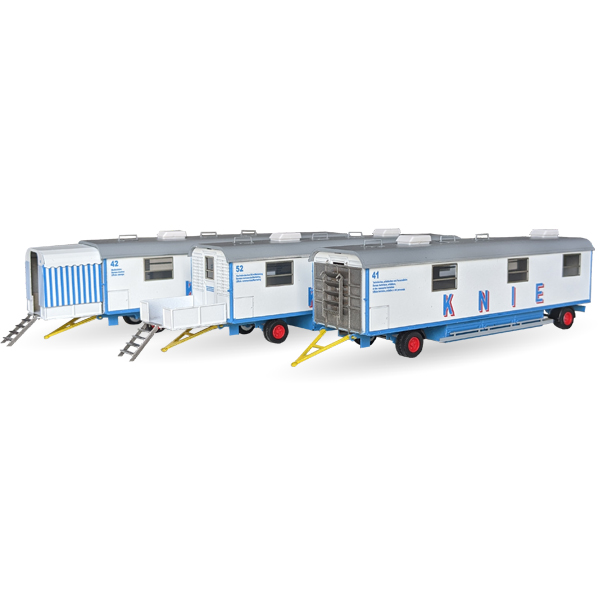 Circus Knie office wagon set #41, 42, 52 - kit 1:87 (H0) Circus Knie office wagon set #41, 42, 52 - kit 1:87 (H0)